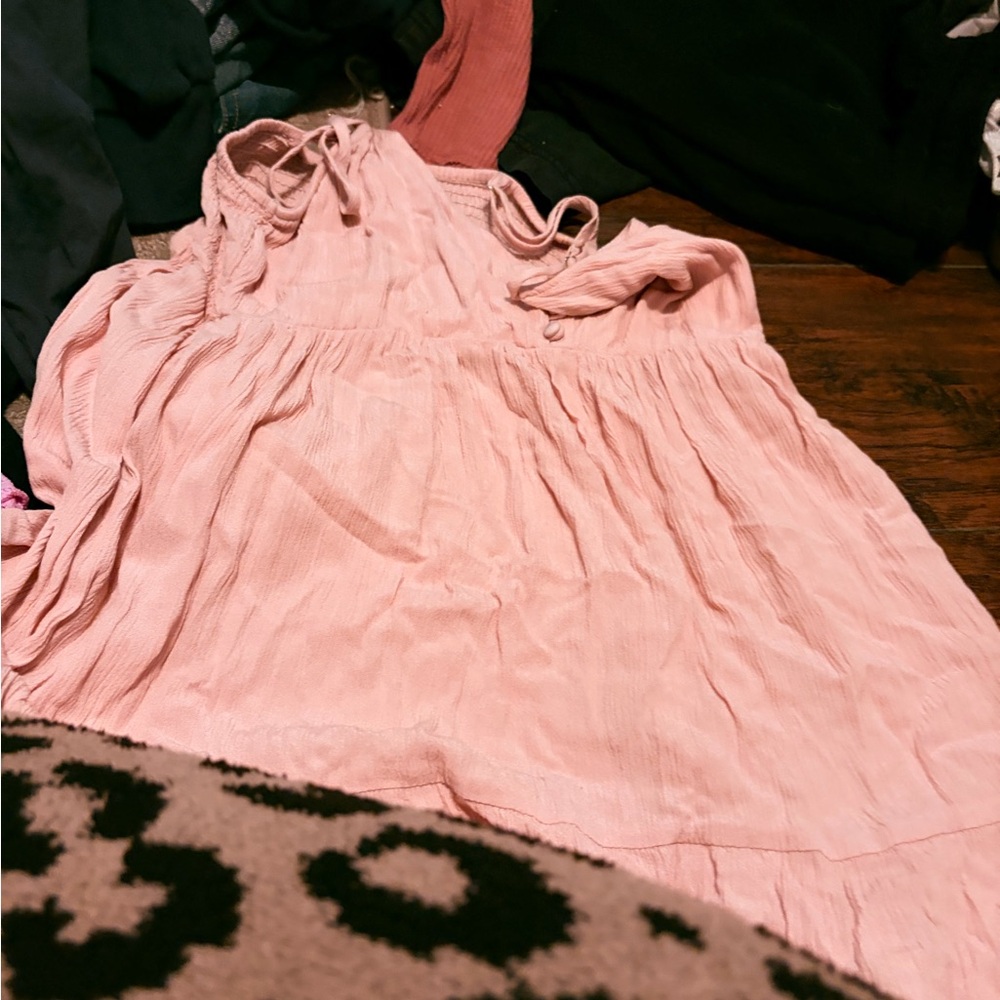 Elegant Pink Mini Dress